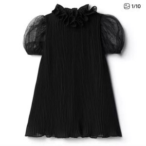 Janie and Jack Black Pleated Dress